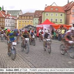 2005 – Cheb: Proběhl premiérový závod horských kol centrem města (TV Západ)