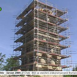 2005 – Cheb: Blíží se otevření zrekonstruované Bismarckovy věže (TV Západ)
