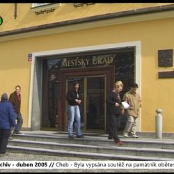 2005 – Cheb: Byla vypsána soutěž na památník obětem hranice (TV Západ)