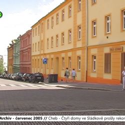 2005 – Cheb: Čtyři městské domy ve Sládkově prošly rekonstrukcí (TV Západ)