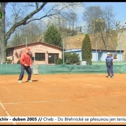 2005 – Cheb: Do Břehnické se přesunou jen tenisté (TV Západ)