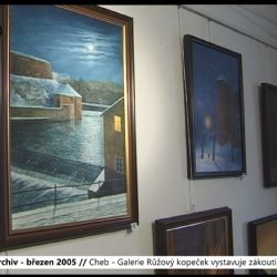 2005 – Cheb: Galerie Růžový kopeček vystavuje zákoutí města (TV Západ)