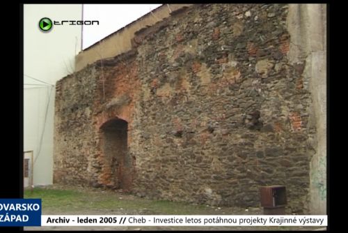 Foto: 2005 – Cheb: Investice letos potáhnou projekty Krajinné výstavy (TV Západ)