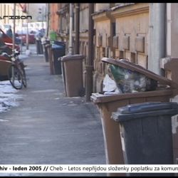 2005 – Cheb: Letos nepřijdou složenky poplatku za komunální odpad (TV Západ)