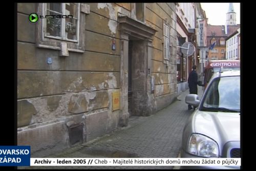 Foto: 2005 – Cheb: Majitelé historických domů mohou žádat o půjčky (TV Západ)