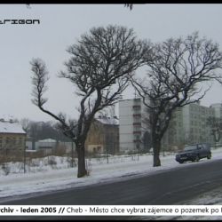 2005 – Cheb: Město chce vybrat zájemce o pozemek po Rudolfinu (TV Západ)