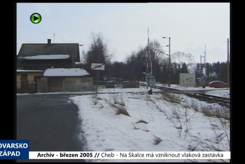 Foto: 2005 – Cheb: Na Skalce má vzniknout vlaková zastávka (TV Západ)