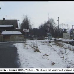 2005 – Cheb: Na Skalce má vzniknout vlaková zastávka (TV Západ)