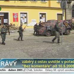 2005 – Cheb: Oslavy 60. výročí osvobození doplnily přelety F-16 (TV Západ)