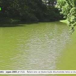 2005 – Cheb: Řešení sinic ve Skalce bude dlouhodobé, letos se zkusí bakterie (TV Západ)