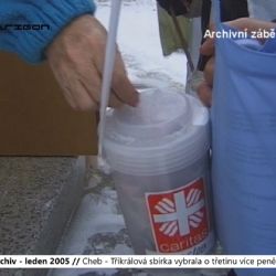 2005 – Cheb: Tříkrálová sbírka vybrala o třetinu více peněz než loni (TV Západ)