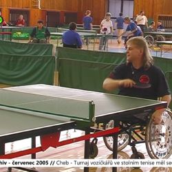 2005 – Cheb: Turnaj vozíčkářů ve stolním tenise měl sedmý ročník (TV Západ)