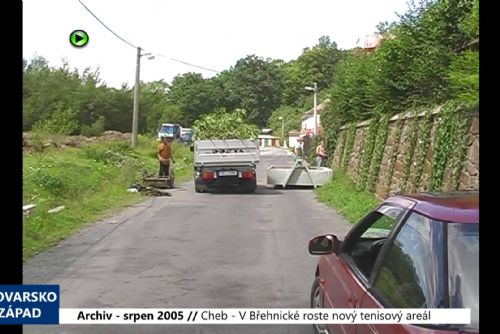 obrázek:2005 – Cheb: V Břehnické roste nový tenisový areál (TV Západ)