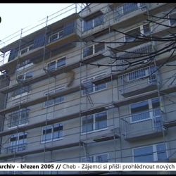 2005 – Cheb: Zájemci si přišli prohlédnout nových 62 bytů (TV Západ)