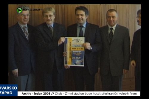 Foto: 2005 – Cheb: Zimní stadion bude hostit přeshraniční veletrh firem (TV Západ)