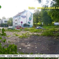 2005 – Region: Vichřice ničila zeleň i městský majetek (TV Západ)