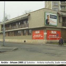 2005 – Sokolov: Anketa rozhodla, bude restaurace (TV Západ)