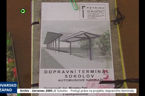 obrázek:2005 – Sokolov: Finišují práce na projektu dopravního terminálu (TV Západ)