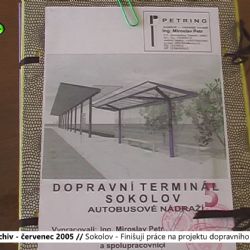 2005 – Sokolov: Finišují práce na projektu dopravního terminálu (TV Západ)