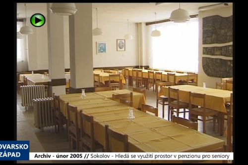 Foto: 2005 – Sokolov: Hledá se využití prostor v penzionu pro seniory (TV Západ)