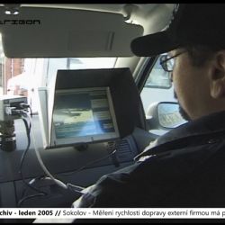2005 – Sokolov: Měření rychlosti dopravy externí firmou má pokračovat (TV Západ)