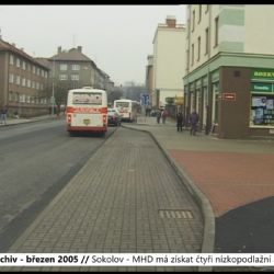 2005 – Sokolov: MHD má získat čtyři nízkopodlažní autobusy (TV Západ)
