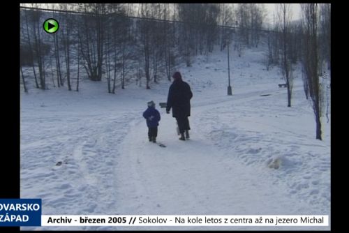 Foto: 2005 – Sokolov: Na kole letos z centra až na jezero Michal (TV Západ)