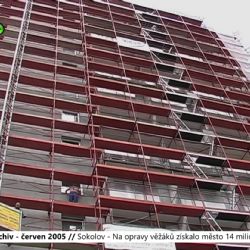 2005 – Sokolov: Na opravy věžáků získalo město 14 milionů korun (TV Západ)