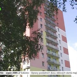 2005 – Sokolov: Opravy posledních dvou věžových domů mají začít letos (TV Západ)