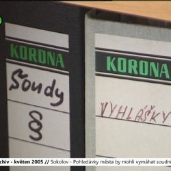 2005 – Sokolov: Pohledávky města by mohli vymáhat soudní exekutoři (TV Západ)