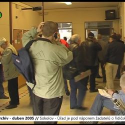 2005 – Sokolov: Úřad je pod náporem žadatelů o řidičský průkaz (TV Západ)