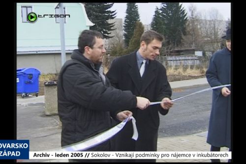 Foto: 2005 – Sokolov: Vznikají podmínky pro nájemce v inkubátorech (TV Západ)