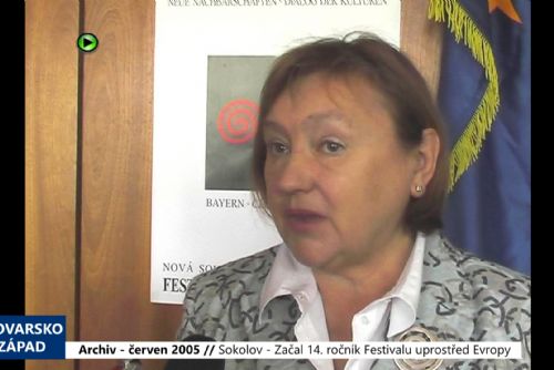 obrázek:2005 – Sokolov: Začal 14. ročník Festivalu uprostřed Evropy (TV Západ)
