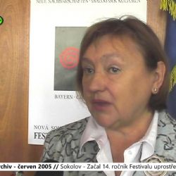 2005 – Sokolov: Začal 14. ročník Festivalu uprostřed Evropy (TV Západ)