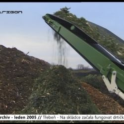 2005 – Třebeň: Na skládce začala fungovat drtička dřevin (TV Západ)