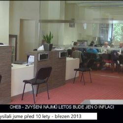 2013 – Cheb: Zvýšení nájmů bude letos jen o inflaci (4909) (TV Západ)