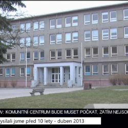 2013 – Sokolov: Komunitní centrum čeká na peníze (4948) (TV Západ)