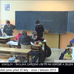 2013 – Sokolov: Školská zařízení ušetří na údržbě a zeleni (4899) (TV Západ)