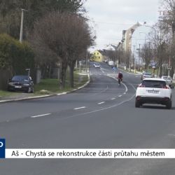 Aš: Chystá se rekonstrukce části průtahu městem (TV Západ)