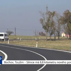 Bochov, Toužim: Silnice má 8,8 km nového povrchu (TV Západ)