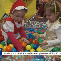 Bochov: V dětském maškarním plese soutěžilo 80 masek (TV Západ)