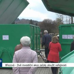Březová: Dvě investiční akce začaly sloužit veřejnosti (TV Západ)