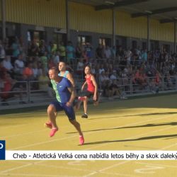 Cheb: Atletická Velká cena nabídla letos běhy a skok daleký (TV Západ)