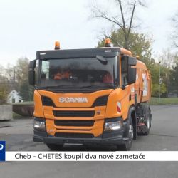 Cheb: CHETES koupil dva nové zametače (TV Západ)