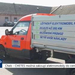 Cheb: CHETES možná zakoupí elektromobily do centra města (TV Západ)