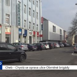 Cheb: Chystá se oprava ulice Obrněné brigády (TV Západ)