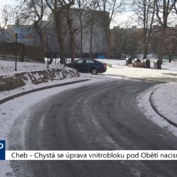 Cheb: Chystá se úprava vnitrobloku pod Obětí nacismu (TV Západ)