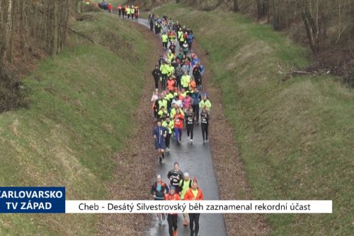 obrázek:Cheb: Desátý Silvestrovský běh zaznamenal rekordní účast (TV Západ)