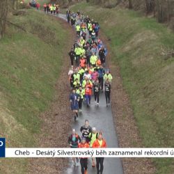 Cheb: Desátý Silvestrovský běh zaznamenal rekordní účast (TV Západ)