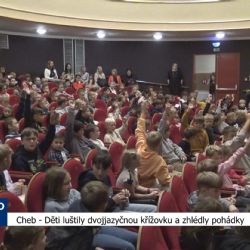 Cheb: Děti luštily dvojjazyčnou křížovku a zhlédly pohádky (TV Západ)